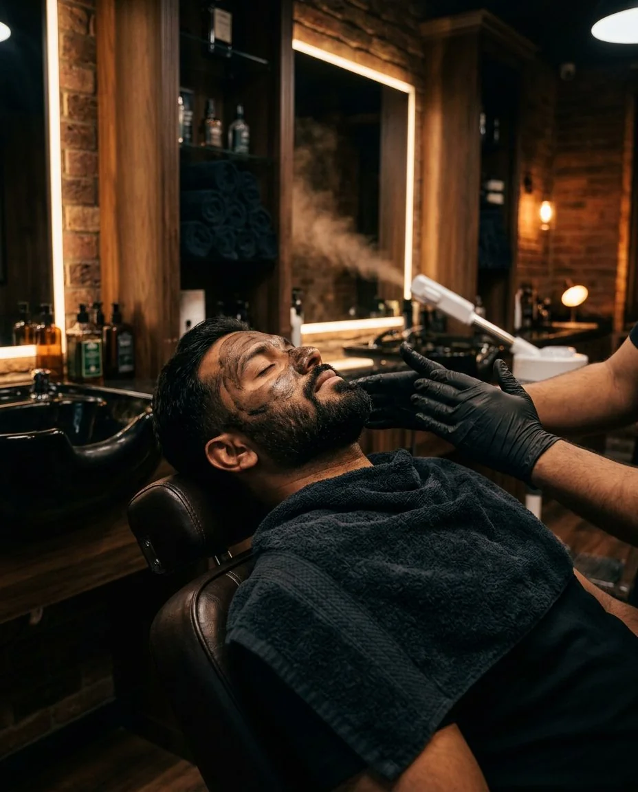 Rejuvenating facial and skin treatment at Ichama Barber